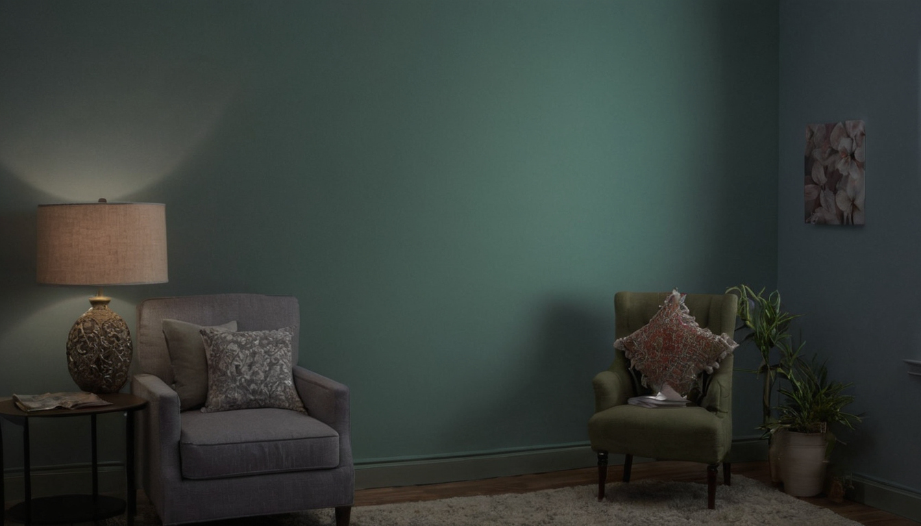 Why does grey-blue wallpaper appear green, violet, or dull under LEDs editorial visual